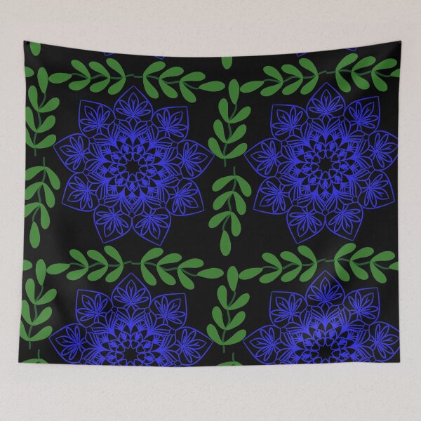 Item preview, The flower drawing has a black background. designed and sold by lotus2lin.