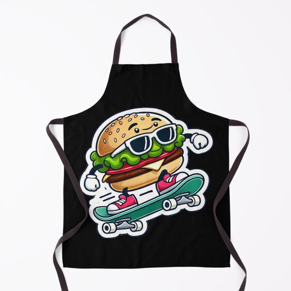 Item preview, Rollerskating Hamburger designed and sold by PinUpPizzazz.