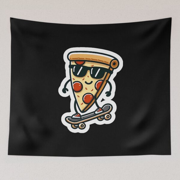 Item preview, Rollerskating Pizza Slice designed and sold by PinUpPizzazz.