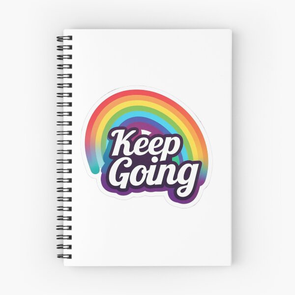 Item preview, Keep Going Sticker, Motivational Rainbow Vinyl Decal, Positive Affirmation Sticker designed and sold by InsightA.