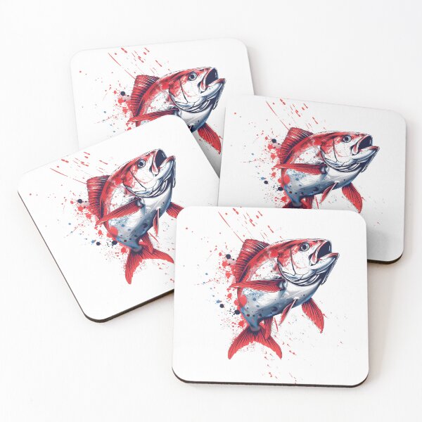 Item preview, Dynamic Splashing Salmon Art designed and sold by palmyst.