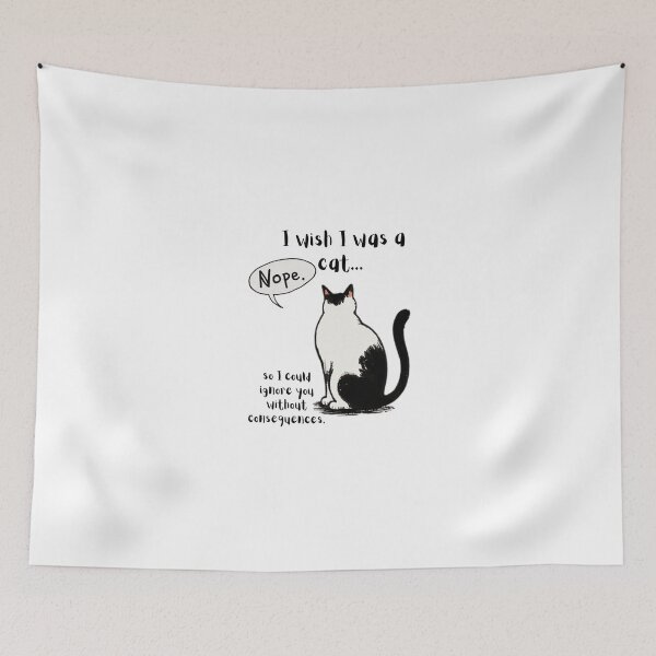 Item preview, I wish I was a cat - T-shirt designed and sold by Larszig.