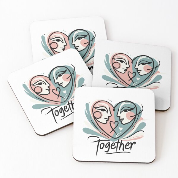 Item preview, Together Design, Unisex Gift, Couples Gift, Valentine's Day, Cozy Love Design, Art Apparel, Relationship, Art Digital Design, Love Story designed and sold by Memorph.