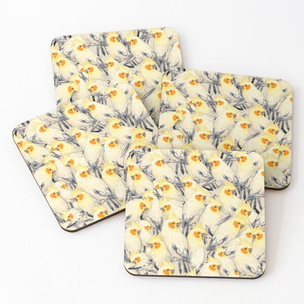 Item preview, Cockatiels Galore Seamless Pattern designed and sold by svarupa.