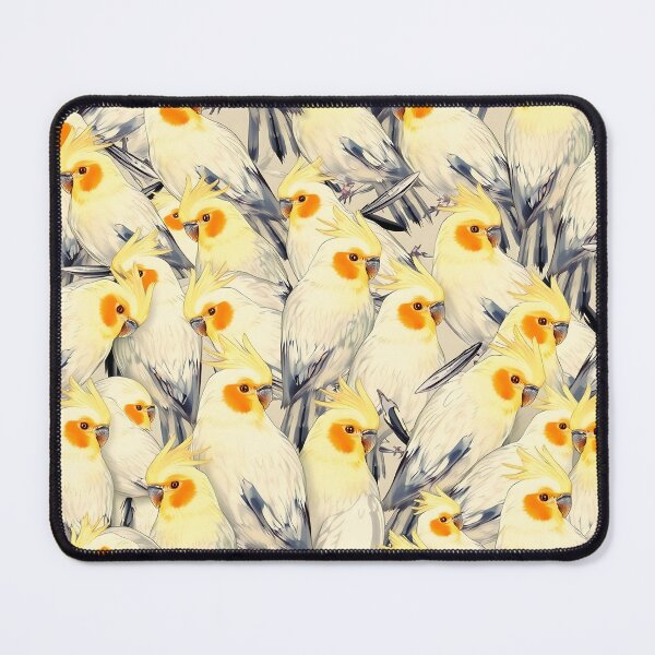 Item preview, Cockatiels Galore Seamless Pattern designed and sold by svarupa.