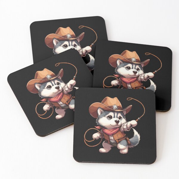 Item preview, Western Rodeo Cowboy Outfit Hat Huskey Texas Animals designed and sold by Artistoos.