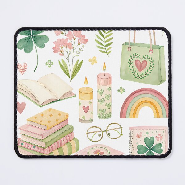 Item preview, A0720 Clover Library Dreams – Magical Library Design with Clover for Book Lovers designed and sold by angieart68.