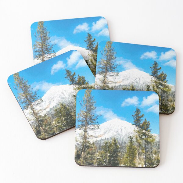 Item preview, Sister mountain, Oregon, at wintertime - painting designed and sold by Travelways.