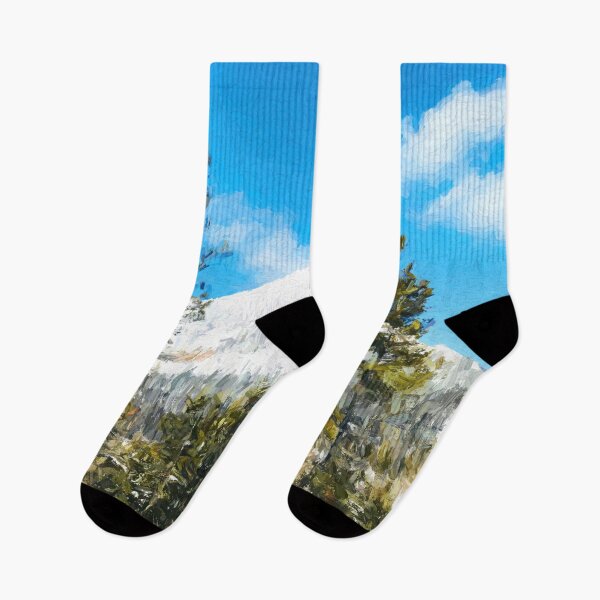 Item preview, Sister mountain, Oregon, at wintertime - painting designed and sold by Travelways.