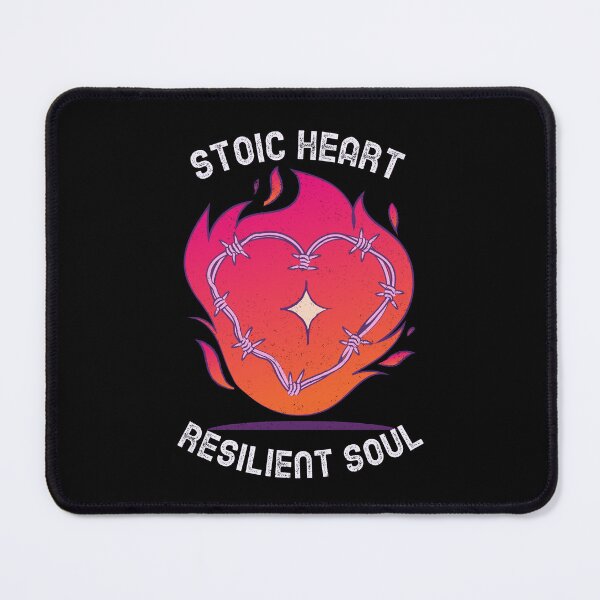 Item preview, Stoic Heart, Resilient Soul Stoicism Charisma Self Improvement Psychology T-Shirt designed and sold by All About Merch.