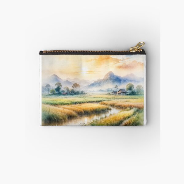 Item preview, Rural Thai Countryside Landscape at Sunrise designed and sold by Fauxie Dao Jia.