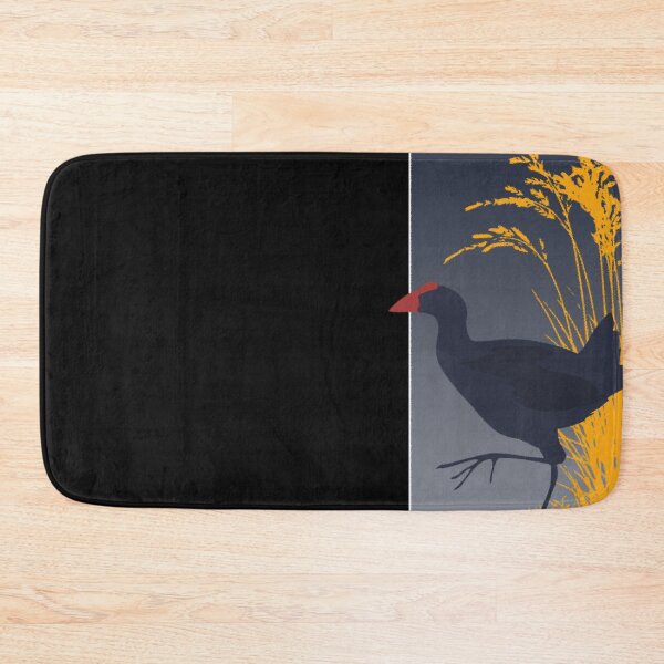 Item preview, Swamphen (Pūkeko) at Dusk - Ink Art designed and sold by Made By Nishi | Nishi Wojnar.