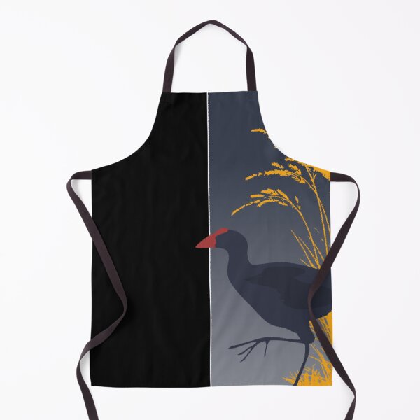 Item preview, Swamphen (Pūkeko) at Dusk - Ink Art designed and sold by Made By Nishi | Nishi Wojnar.