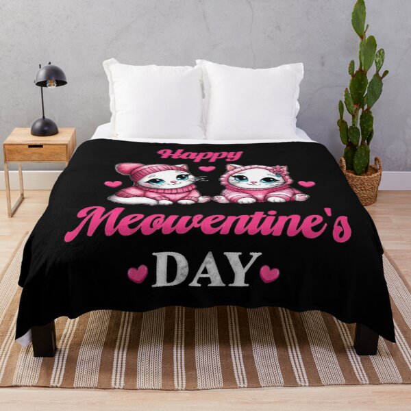 Item preview, Happy Meowentine's Day Funny White Cat Love Hearts Valentines Day Women designed and sold by Creat-Des.