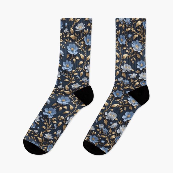 Item preview, Chinoiserie French Blue White Floral Pattern designed and sold by Wiss2Arts.