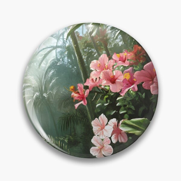 Item preview, Tropical Paradise: Lush Jungle with Vibrant Flowers designed and sold by Amr Siam.