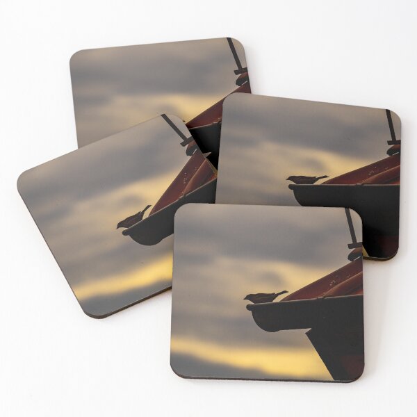 Item preview, Silhouette of Silence – A Bird in the Evening Light designed and sold by Sebamon29.