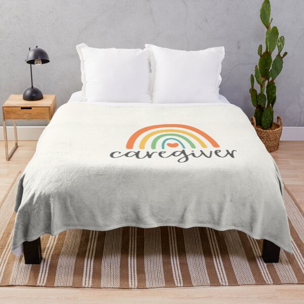 Item preview, Caregiver - Colorful Rainbow - Heart - Career designed and sold by patternjp.