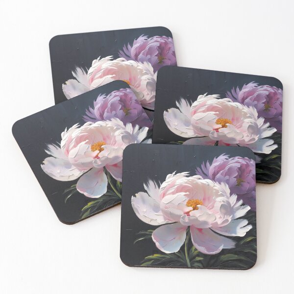 Item preview, Impasto Peony #20 designed and sold by PUSHdesign.