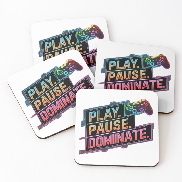 Item preview, Game Tshirt, Gaming Shirt Play Pause Dominate Tee, Perfect for Gamers, Video Game Gifts, Casual Wear, Everyday T-Shirt, Gamer Apparel. designed and sold by Palette Paws Studio.