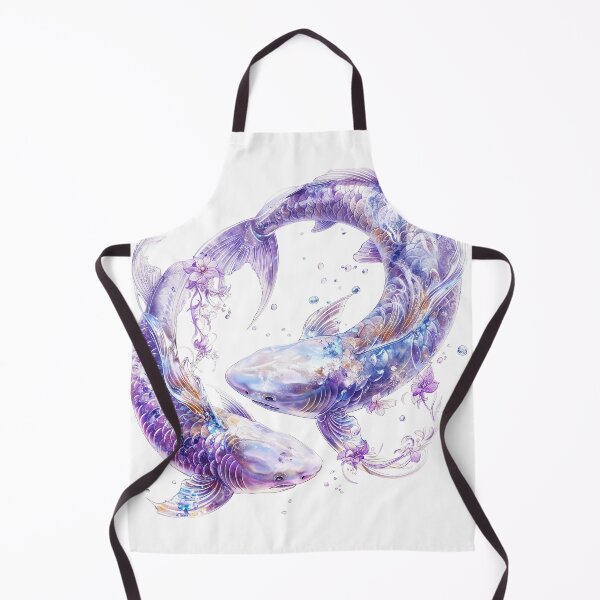 Item preview, Koi fish swimming gracefully in vibrant colors with floral accents in the water designed and sold by Anastasiia Yurevych.
