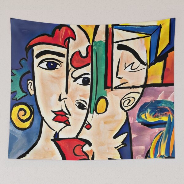 Item preview, Picasso Inspired Self Portrait designed and sold by Sizani.