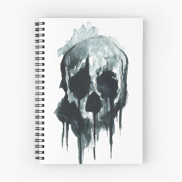 Item preview, Dark Watercolor Skull designed and sold by InkofNocturna.