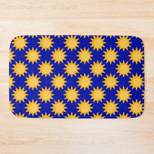 Item preview, Shining Sun Blue Background Pattern  designed and sold by PatternTitan.