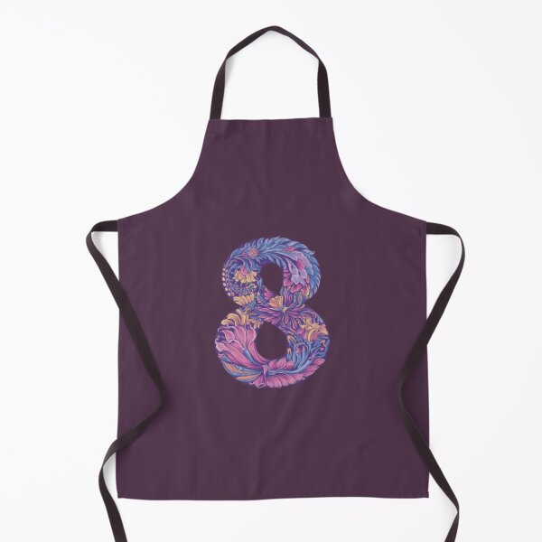 Item preview, Abstract floral art styles on lucky number 8 designed and sold by Trianglegreen.
