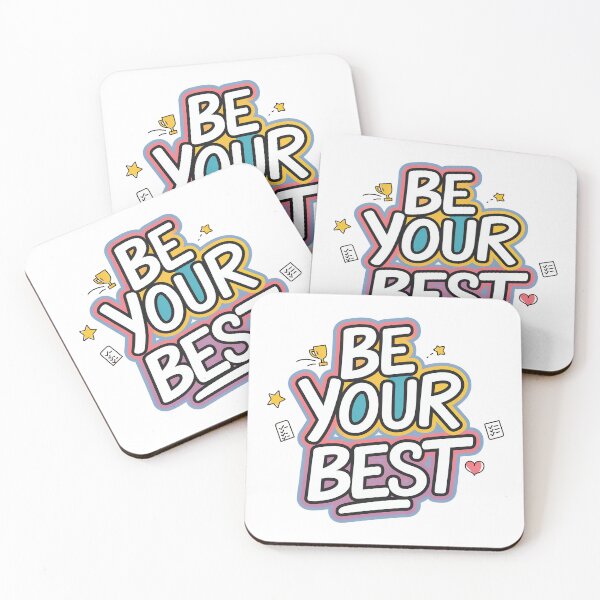 Item preview, Be Your Best - Cute Motivational Quotes designed and sold by RiceArtShop.