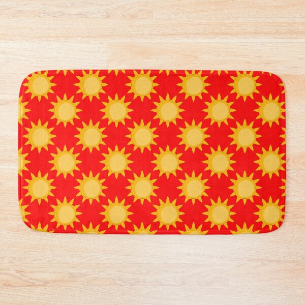 Item preview, Shining Sun On Red Background Pattern  designed and sold by PatternTitan.