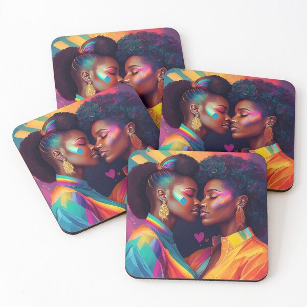 Item preview, Radiant Love: Black Lesbian Pride Wall Art designed and sold by BadLlamaDesigns.