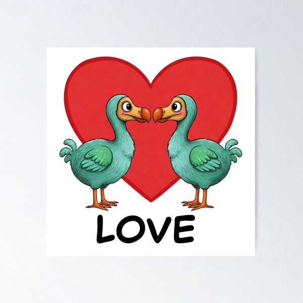 Item preview, LOVE - Dodos (5) designed and sold by AnTartstudios.