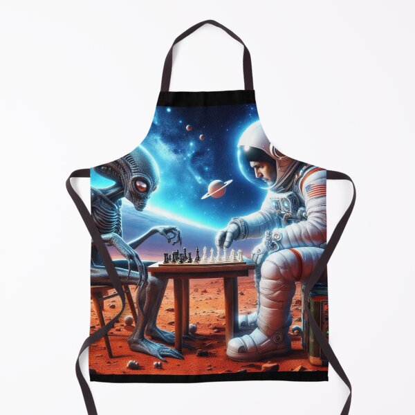 Item preview, Alien and Astranaut Chess Match on the planet Mars designed and sold by Dogandesighn.