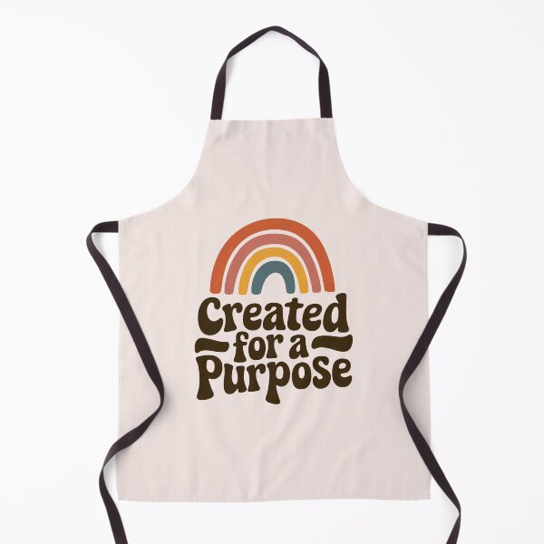 Item preview, Created for a Purpose Boho Rainbow Christian Bible Verse Faith Typography designed and sold by KnitLuv.