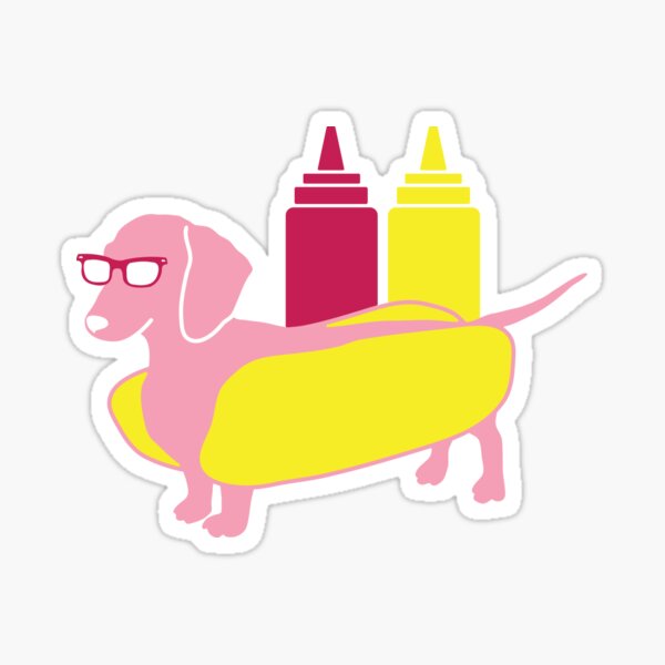 Item preview, Dachshund Hot Dog designed and sold by NiceButton.