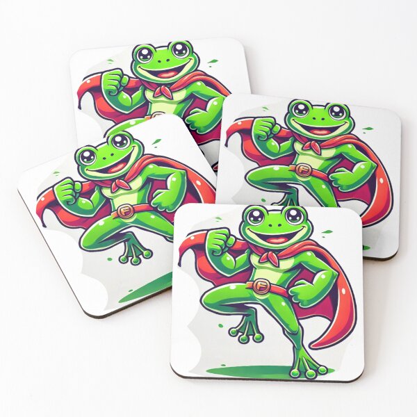 Item preview, Frog Super Hero Cartoon for Kids designed and sold by BestDetailer.