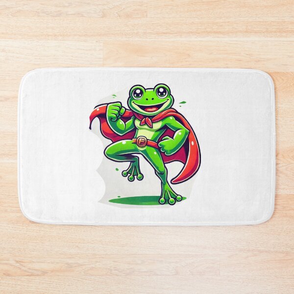 Item preview, Frog Super Hero Cartoon for Kids designed and sold by BestDetailer.