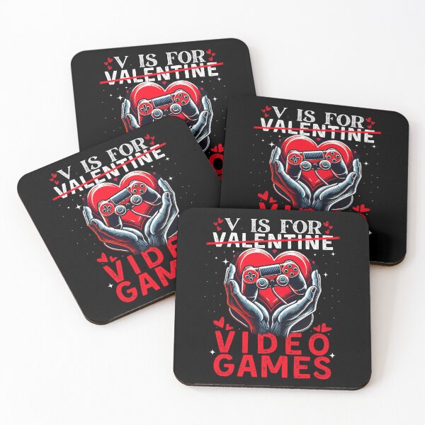Item preview, Funny For Gamers, V Is For Video Games, Valentine Gift 2025 designed and sold by ArtByKatti.