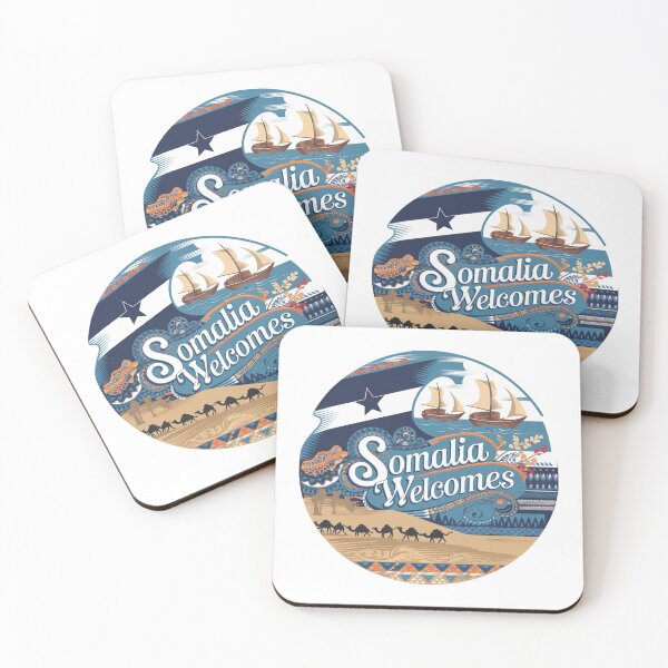 Item preview, Somalia Welcomes Flag Map Mogadishu, Puntland designed and sold by AnimalsDH305.