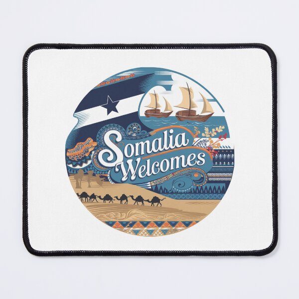 Item preview, Somalia Welcomes Flag Map Mogadishu, Puntland designed and sold by AnimalsDH305.