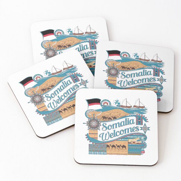 Item preview, Somalia Welcomes Flag Map Mogadishu, Puntland designed and sold by AnimalsDH305.
