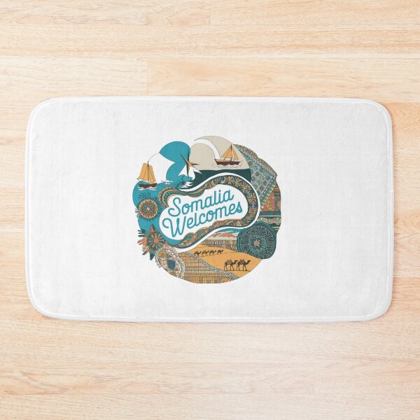 Item preview, Somalia Welcomes Flag Map Mogadishu, Puntland designed and sold by AnimalsDH305.