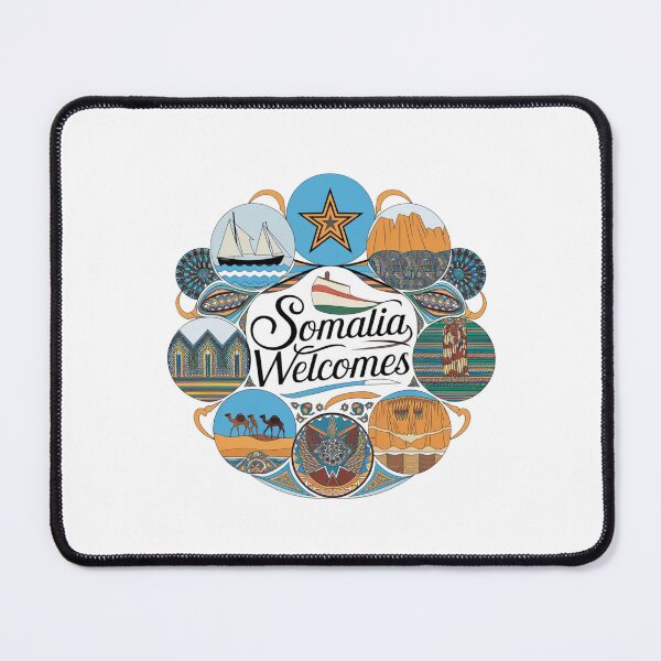 Item preview, Somalia Welcomes Flag Map Mogadishu, Puntland designed and sold by AnimalsDH305.
