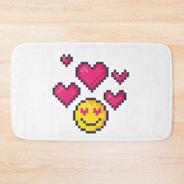 Item preview, Pixel Love: Smiley Surrounded by Hearts designed and sold by K1llexx.