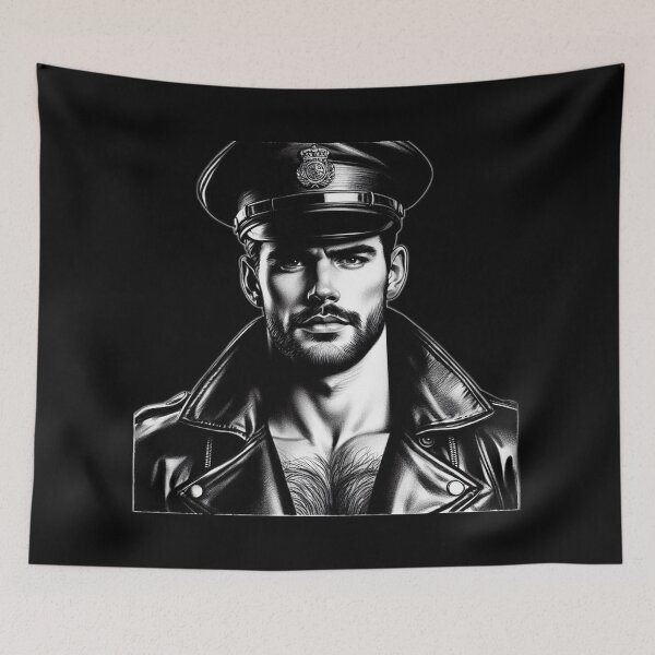 Item preview, Gay Leather Brazil Biker Leder Pride Daddy Graphic Design designed and sold by ItsAKinkThing.