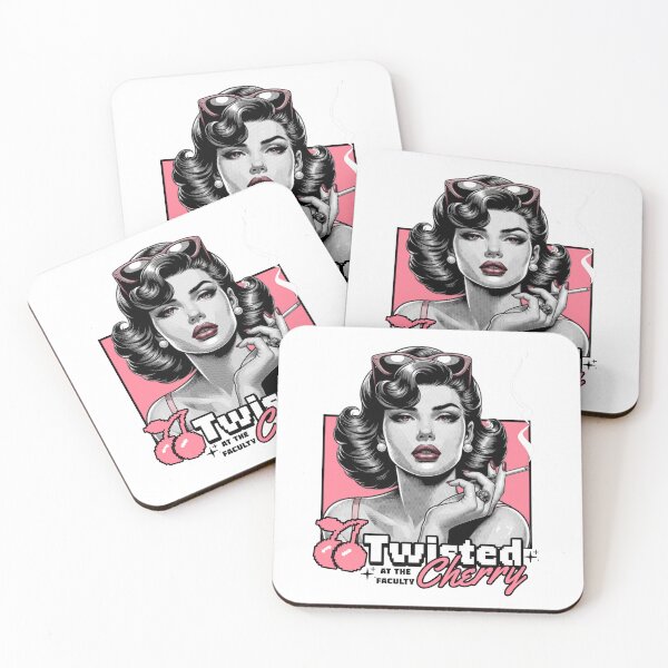 Item preview, TWISTED CHERRY - Smoking Lady pink remix (Black) designed and sold by Discothreadz.
