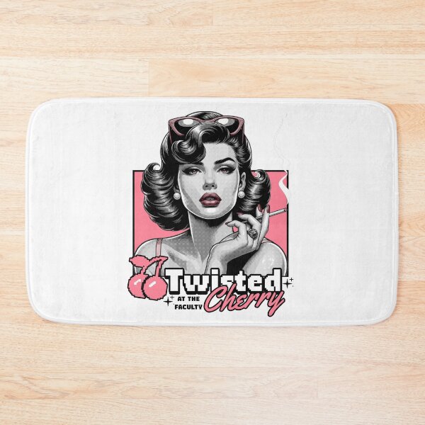 Item preview, TWISTED CHERRY - Smoking Lady pink remix (Black) designed and sold by Discothreadz.