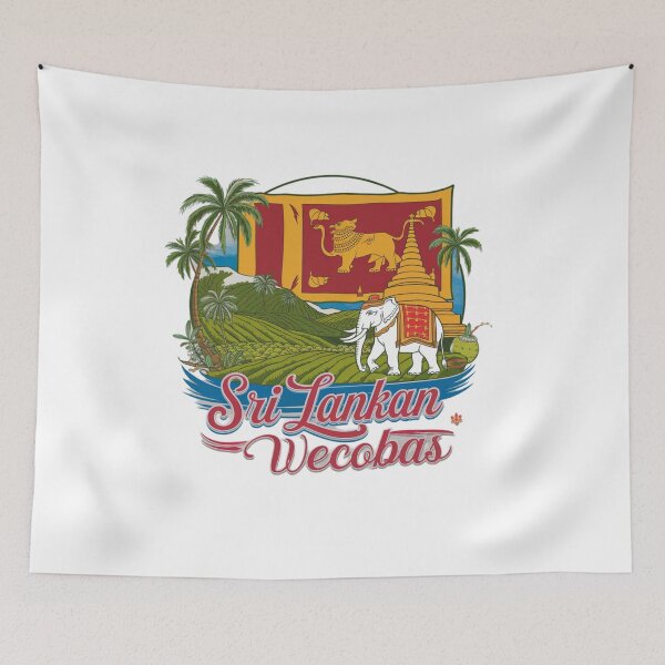 Item preview, Sri Lanka Welcomes Flag Map Colombo, Kandy, Galle designed and sold by AnimalsDH305.