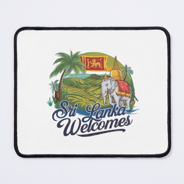 Item preview, Sri Lanka Welcomes Flag Map Colombo, Kandy, Galle designed and sold by AnimalsDH305.